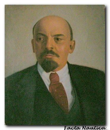 W�odziemierz Lenin. Portret olejny. Autor: Kazimierz Poczma�ski.