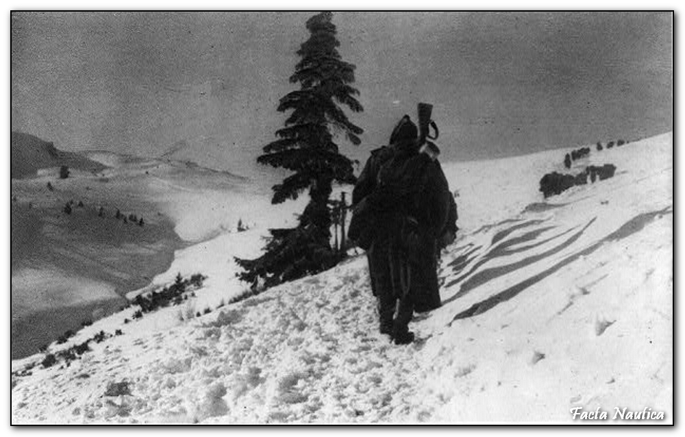 Serbian troops in Albanian mountains - October 1915