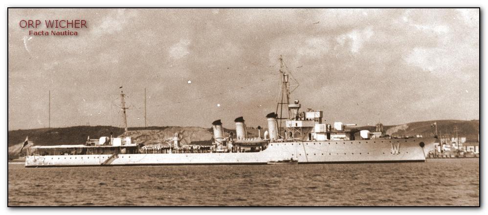 Niszczyciel ORP WICHER. Polish destroyer ORP WICHER.