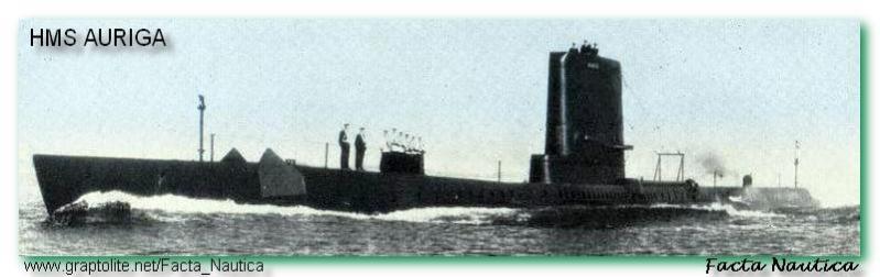 British submarines: HMS AURIGA (Amphion-class).