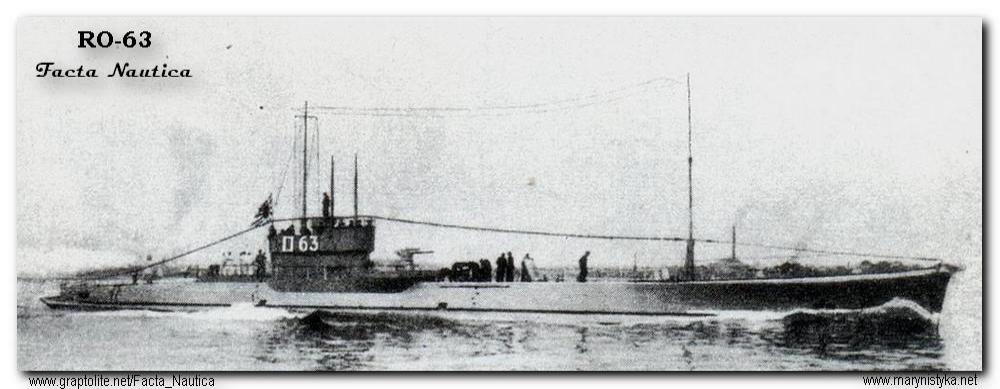 Japo�ski okr�t podwodny RO-63. The Japanese submarine RO-63. Photo: 1924.